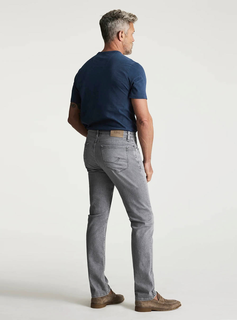 34 Heritage Courage Straight Leg Jeans - Light Smoke Brushed Urban