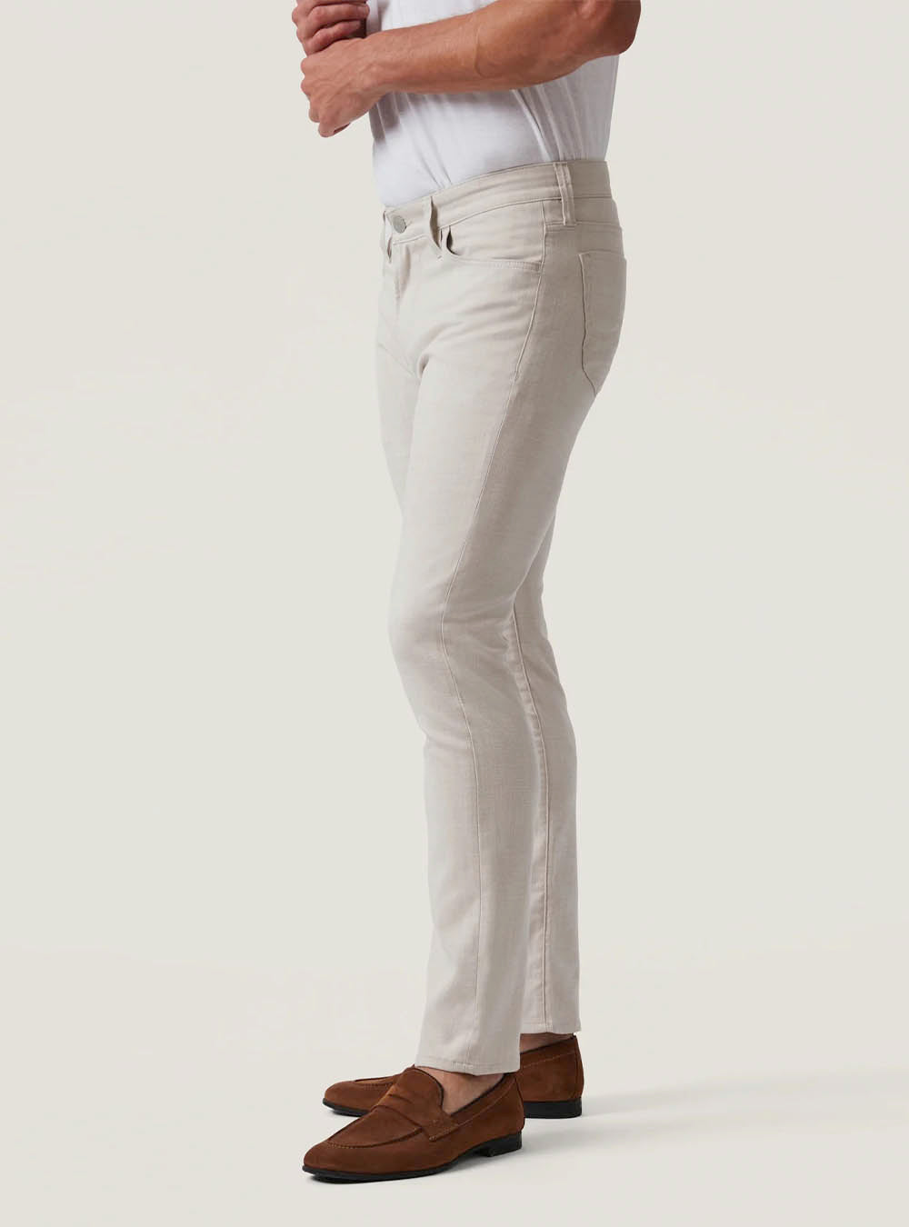 34 Heritage Courage Straight Leg Pants - Cream Cross Twill