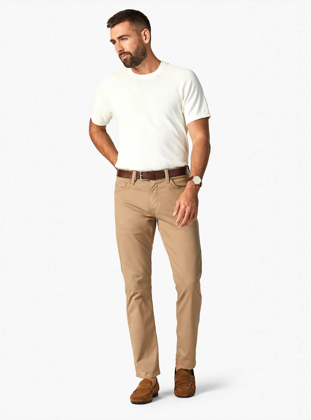 34 Heritage Courage Straight Leg Pants - Khaki Summer Coolmax