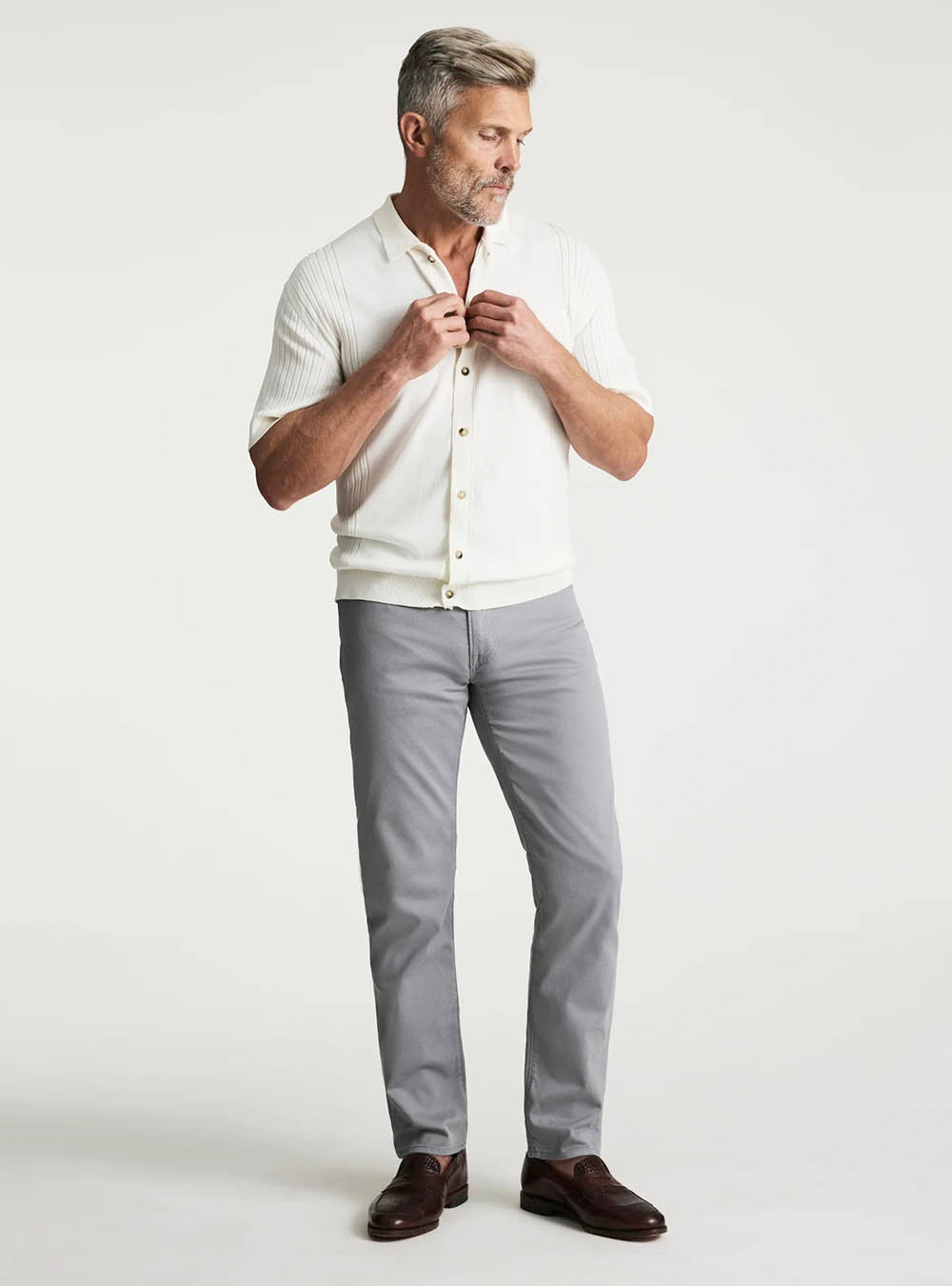 34 Heritage Courage Straight Leg Pants - Pewter Coolmax