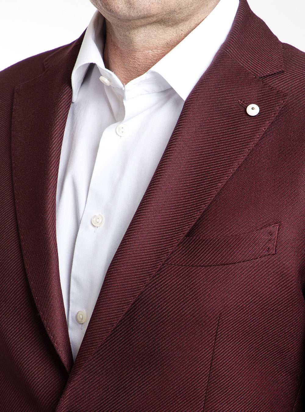 L.B.M. 1911 Burgundy Cavalry Twill Sport Coat