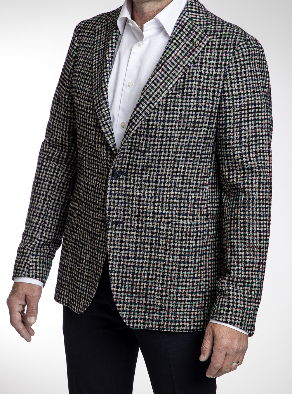 Tagliatore Blue-Black & Grey Check Sport Coat
