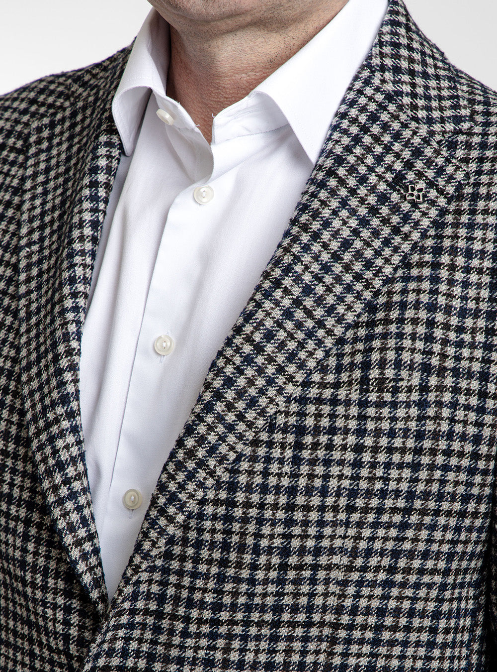 Tagliatore Blue-Black & Grey Check Sport Coat