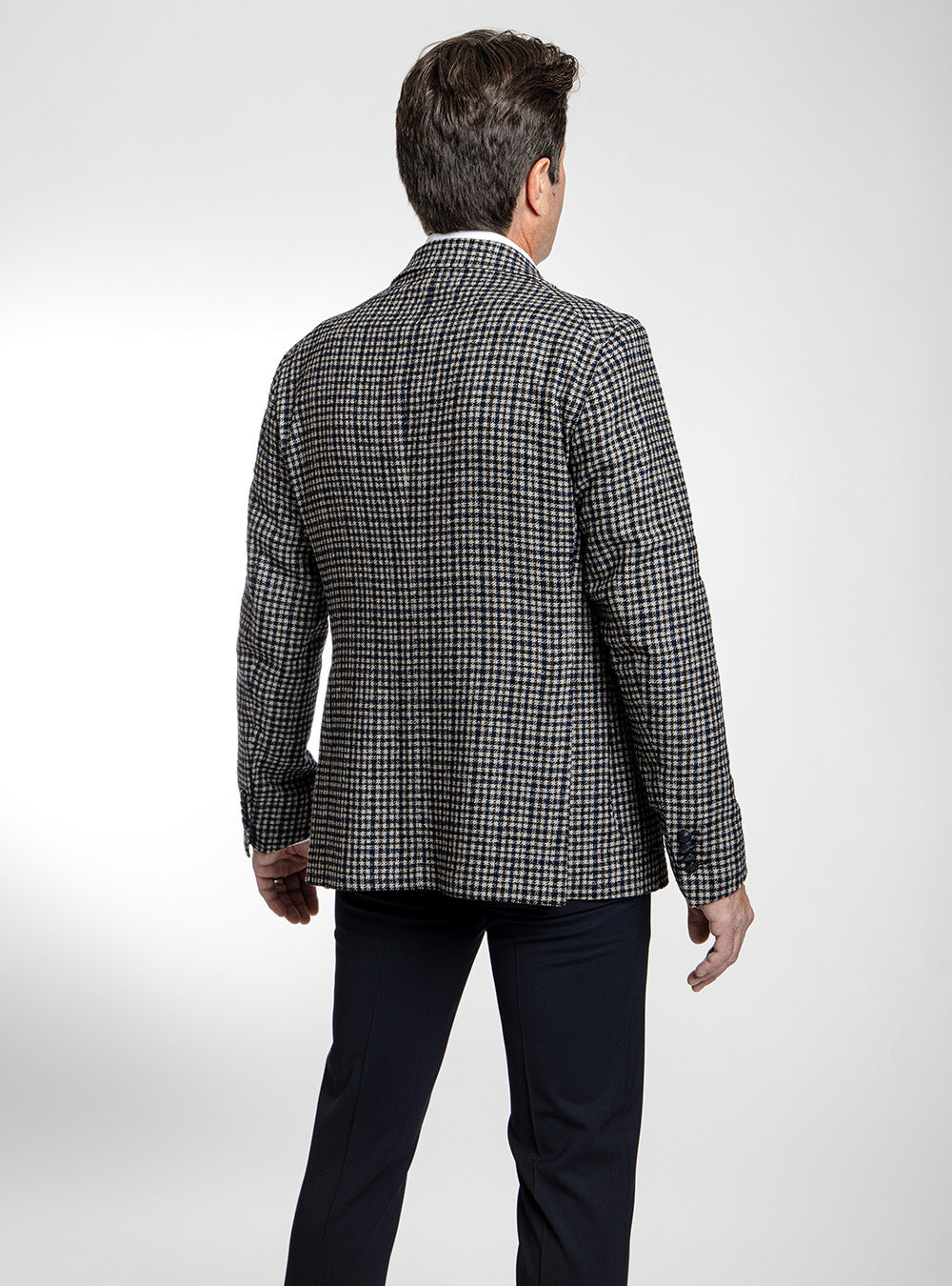 Tagliatore Blue-Black & Grey Check Sport Coat