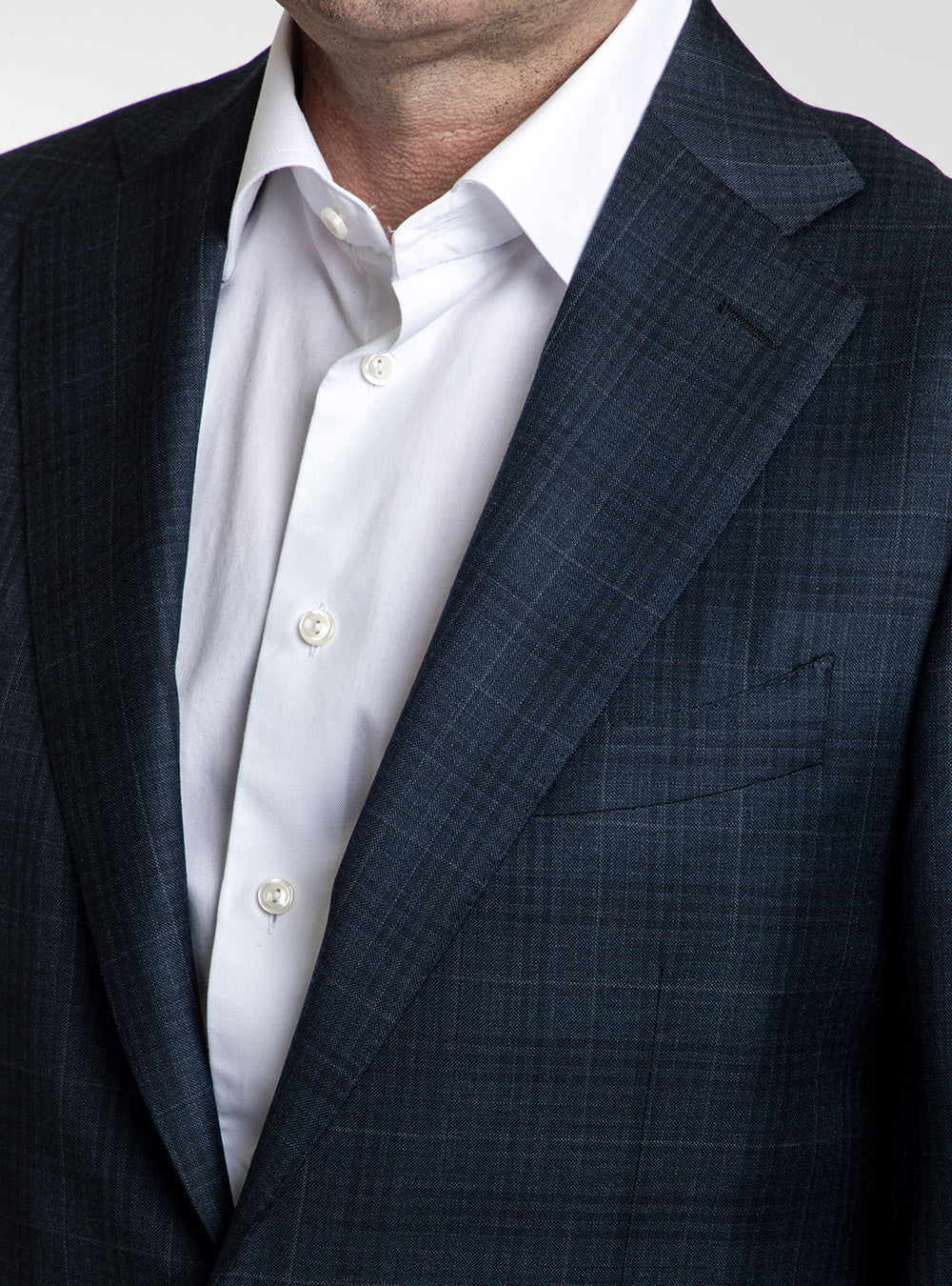 Canali Blue & Teal Check Suit