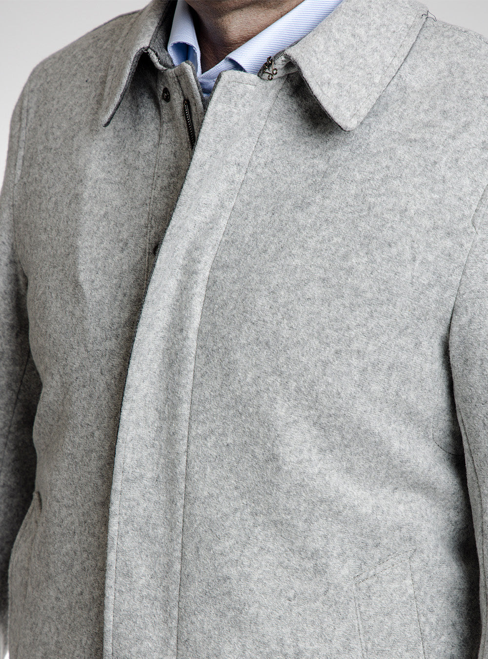 Fradi Light Grey Wool Jacket