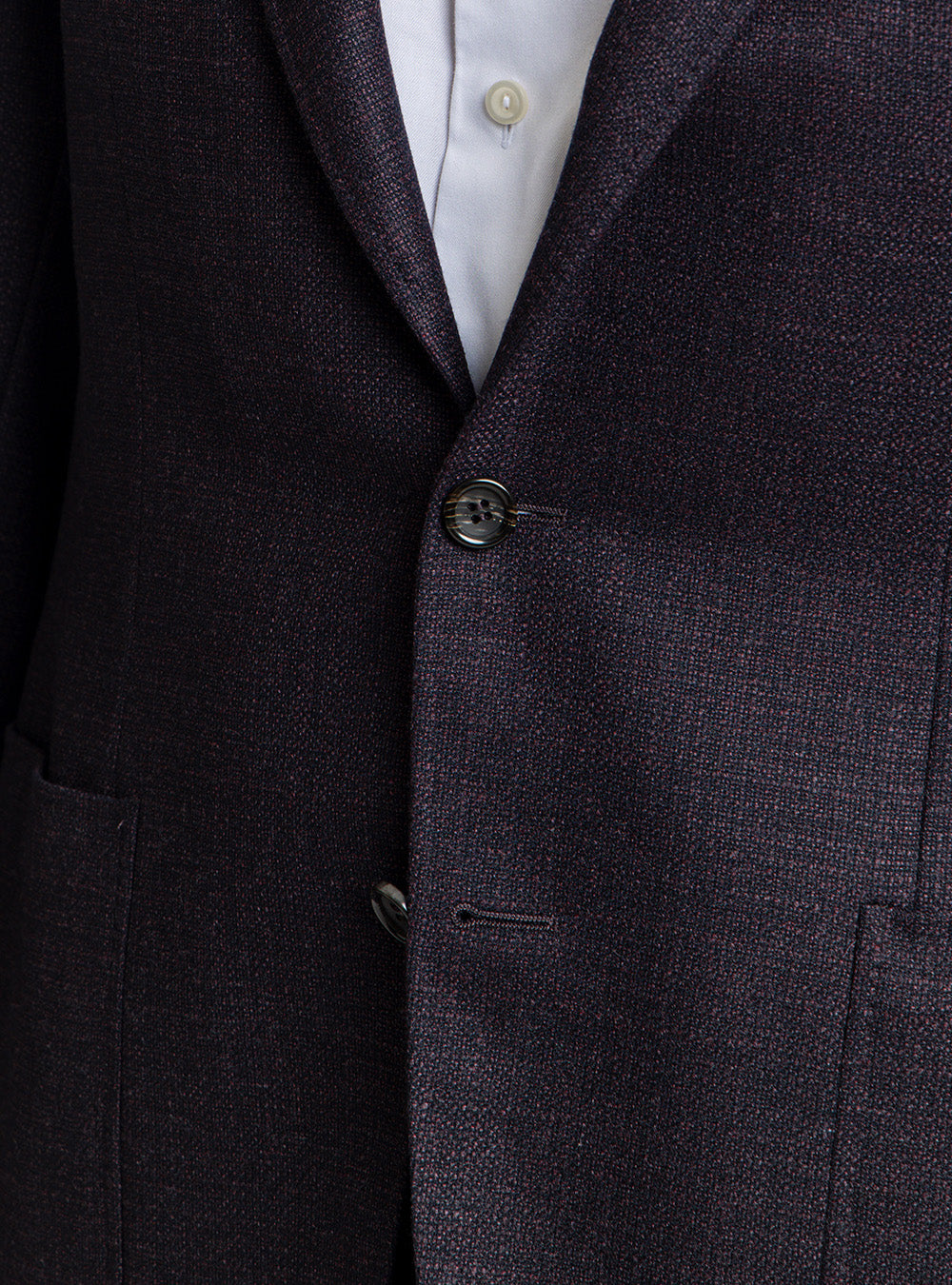 Canali Aubergine & Blue Sport Jacket