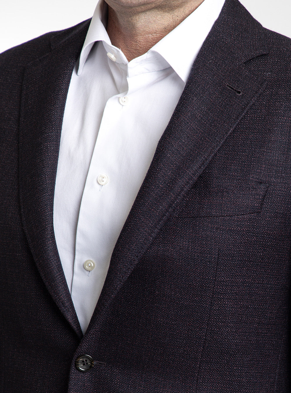 Canali Aubergine & Blue Sport Jacket