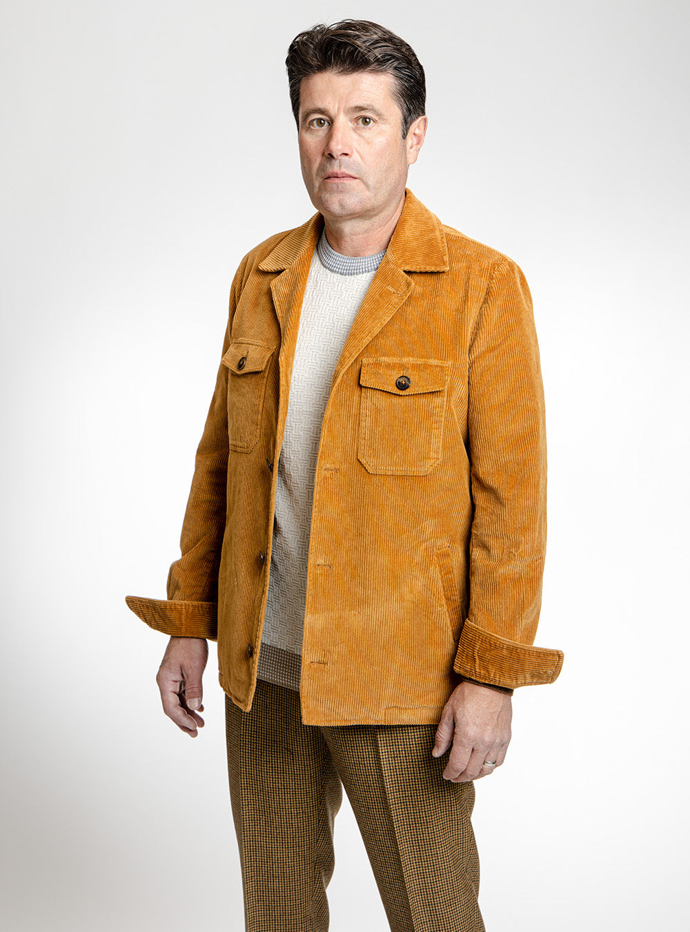 Piero Gabriele Cotton Corduroy Overshirt Jacket