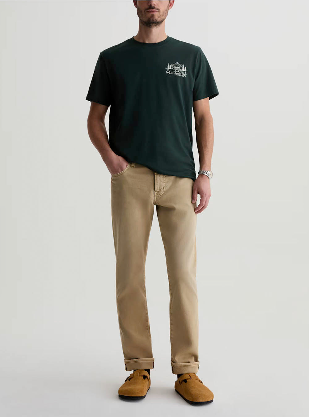 AG Everett Slim Straight Jean - 7 Years Sulfur Valley Tan
