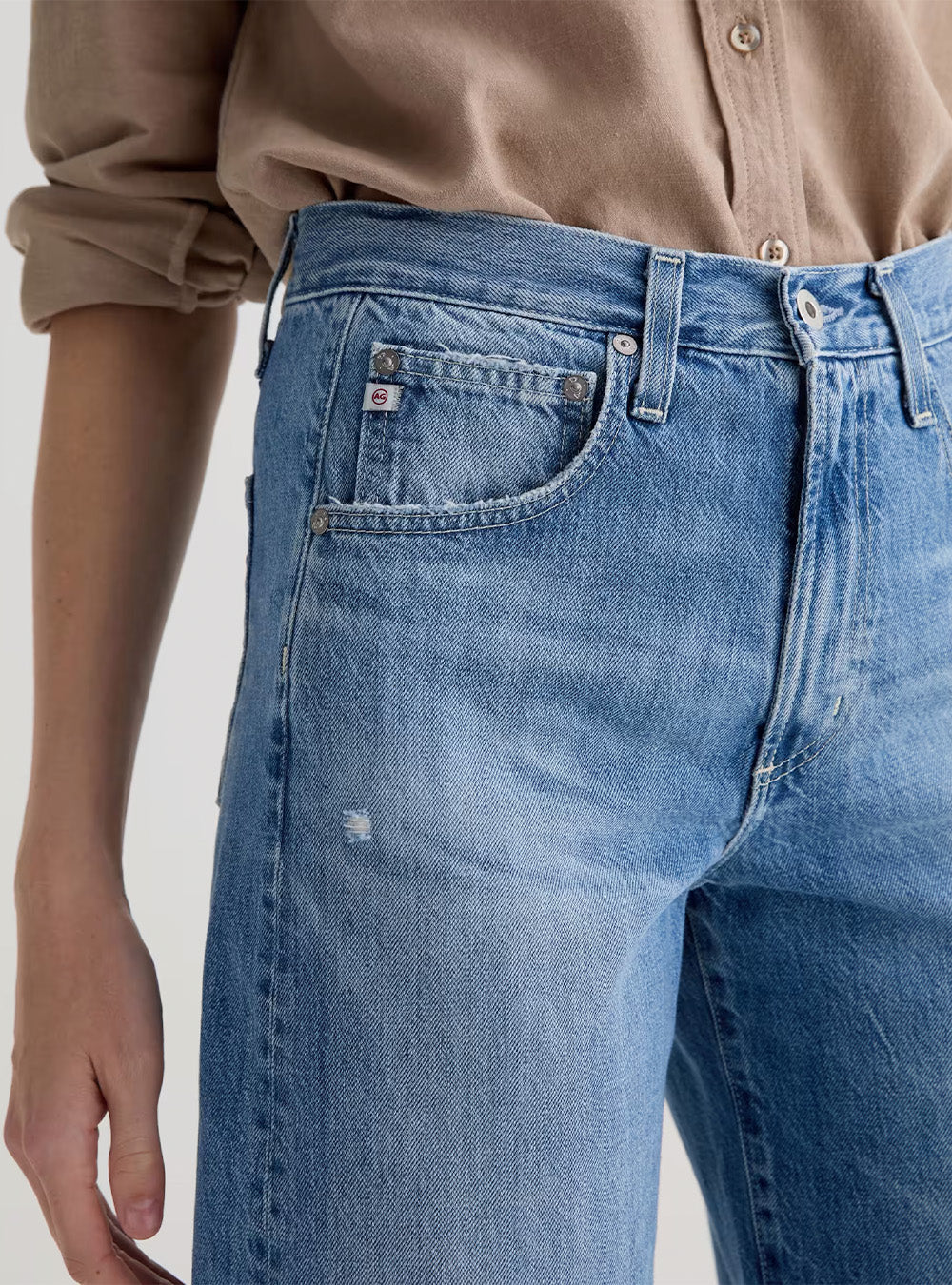 AG Hattie Crop - AG-ed™ High-Rise Barrel Denim