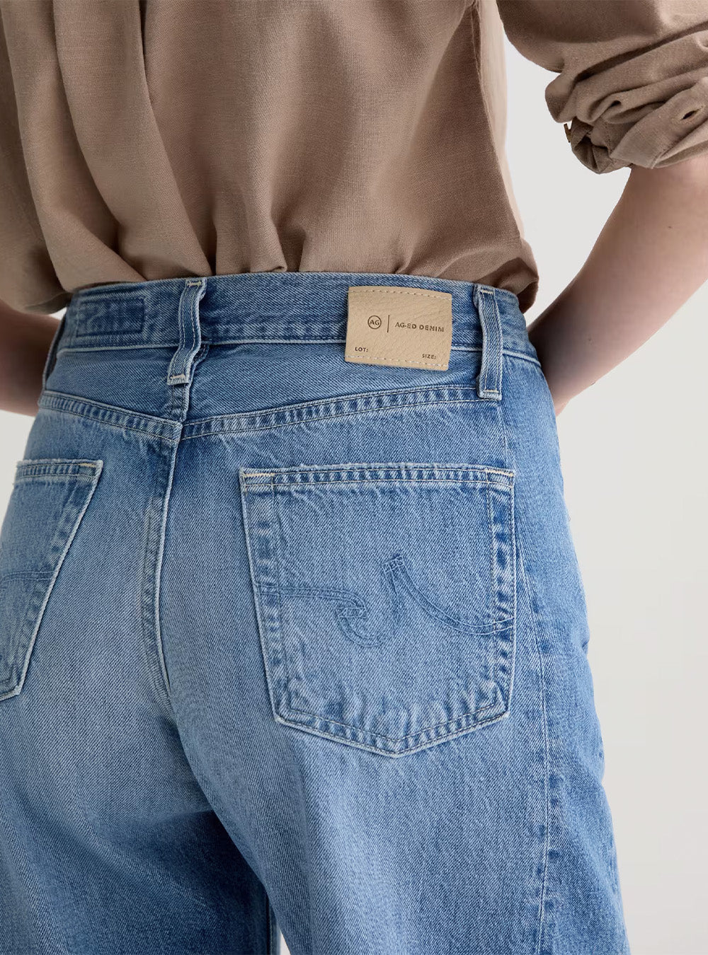 AG Hattie Crop - AG-ed™ High-Rise Barrel Denim
