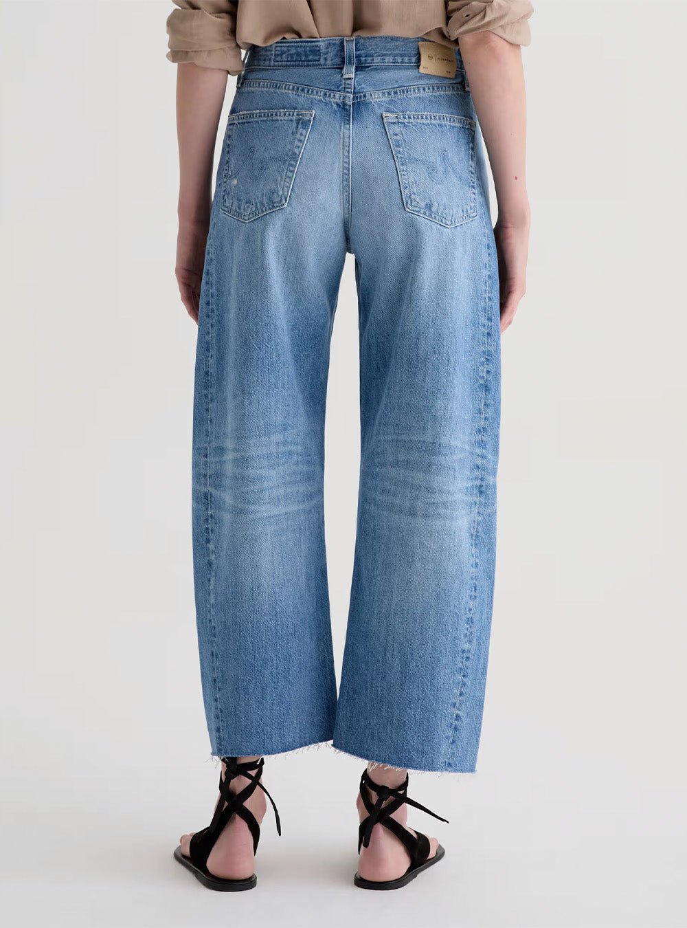 AG Hattie Crop - AG-ed™ High-Rise Barrel Denim