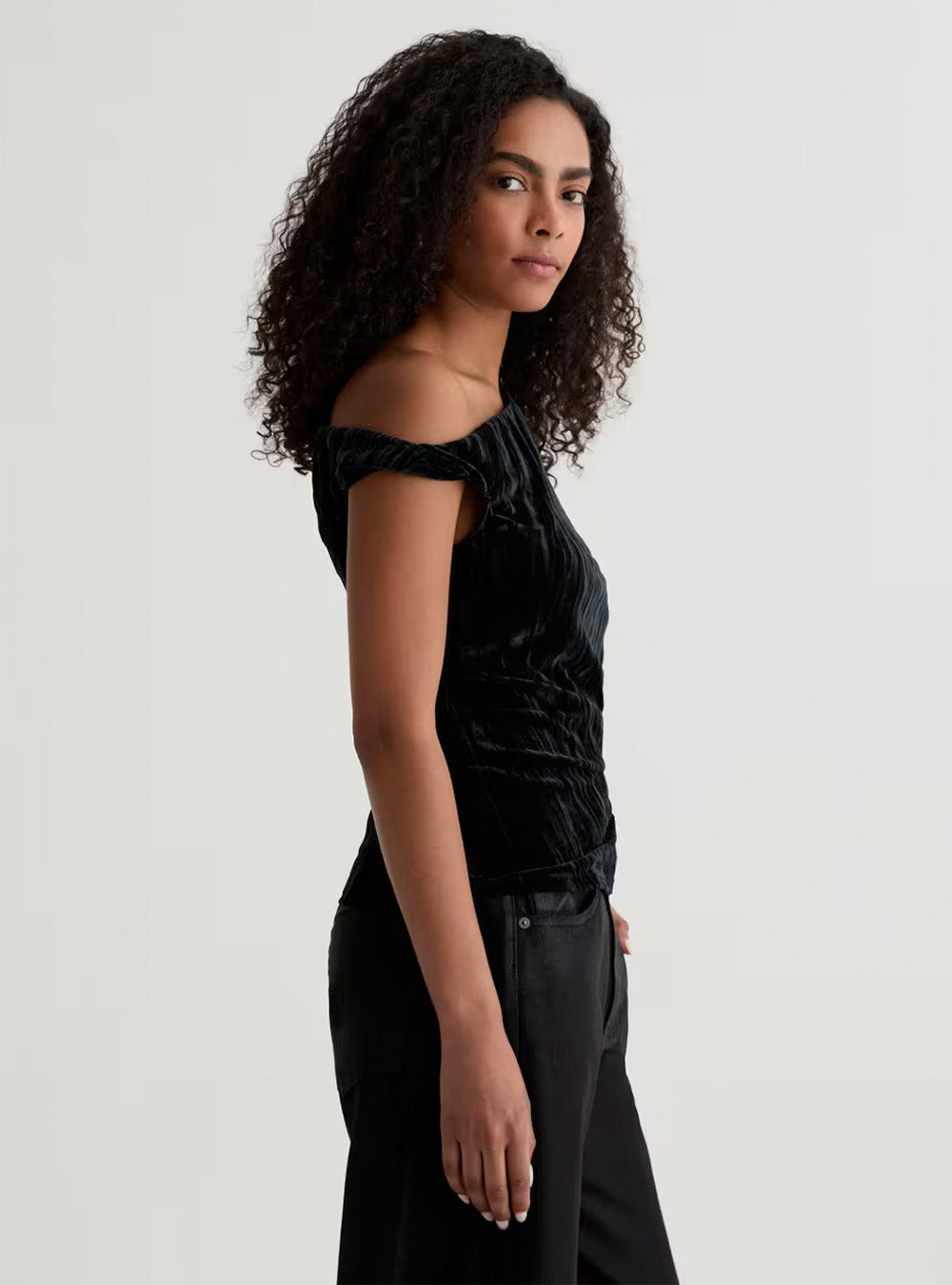 AG Rachel Velvet - Cold Shoulder Top
