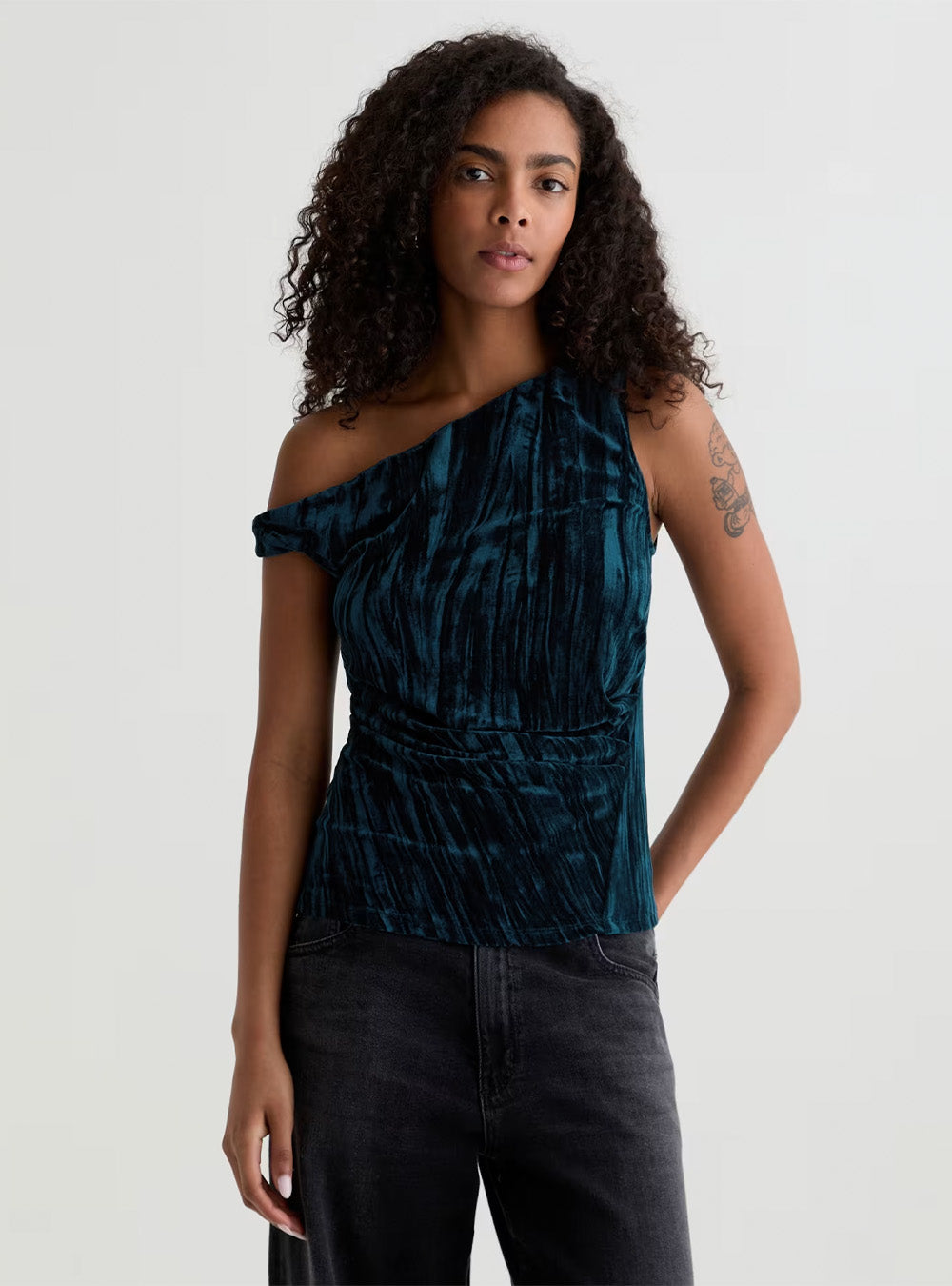 AG Rachel Velvet - Cold Shoulder Top