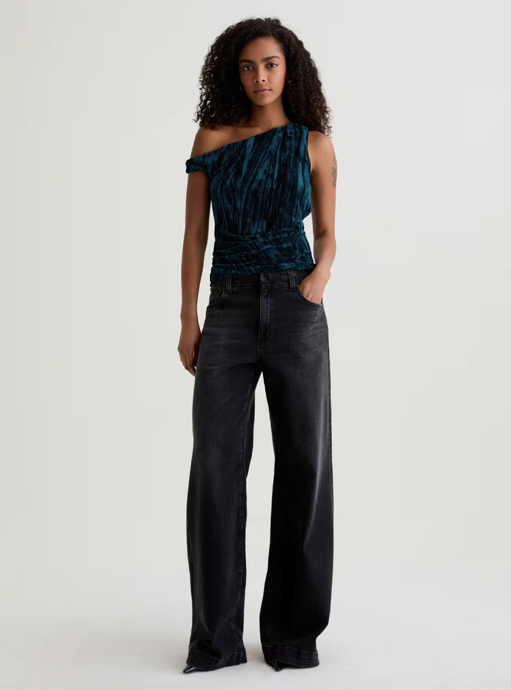 AG Rachel Velvet - Cold Shoulder Top