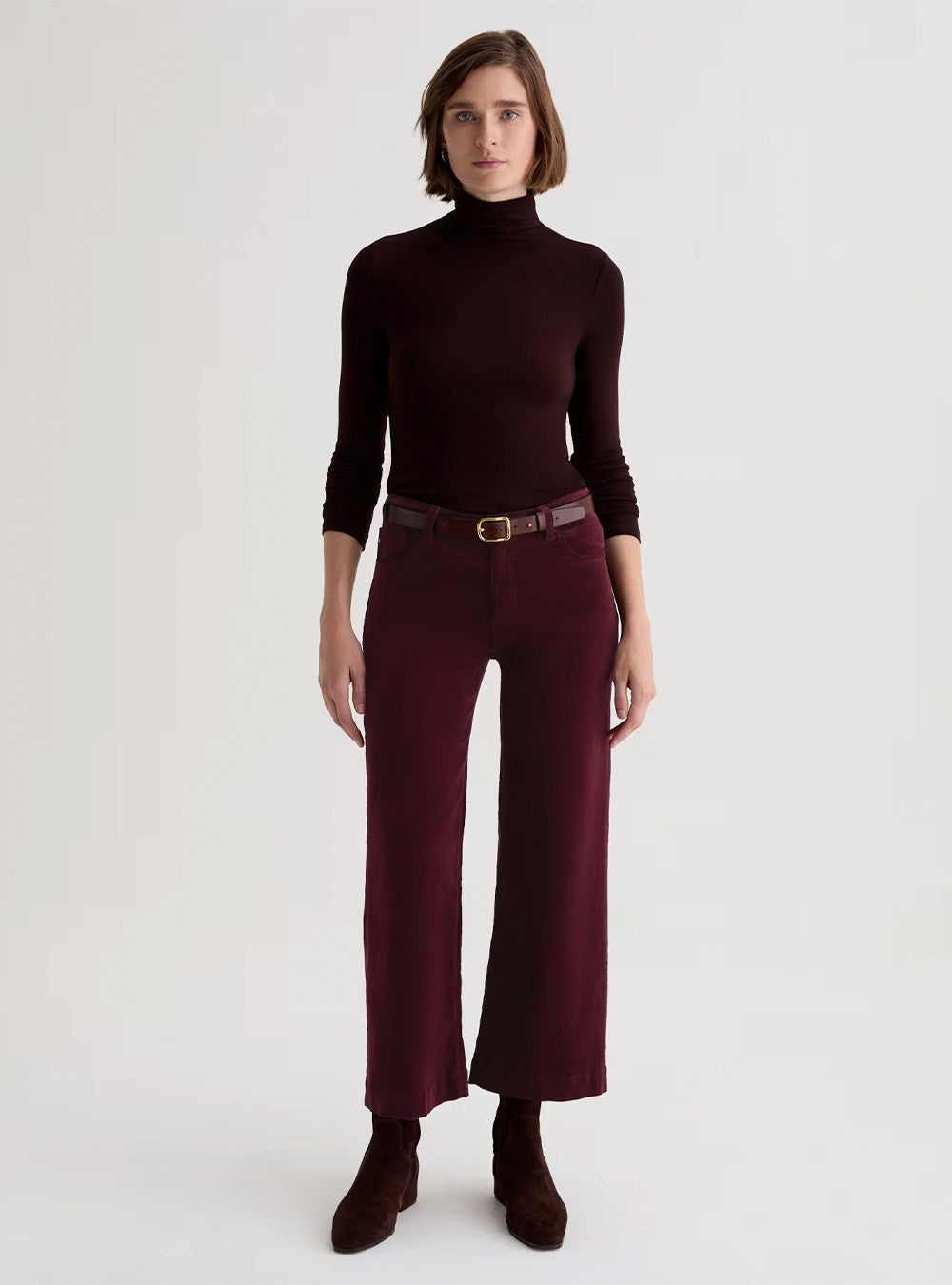 AG Saige Wide Leg Crop Corduroy