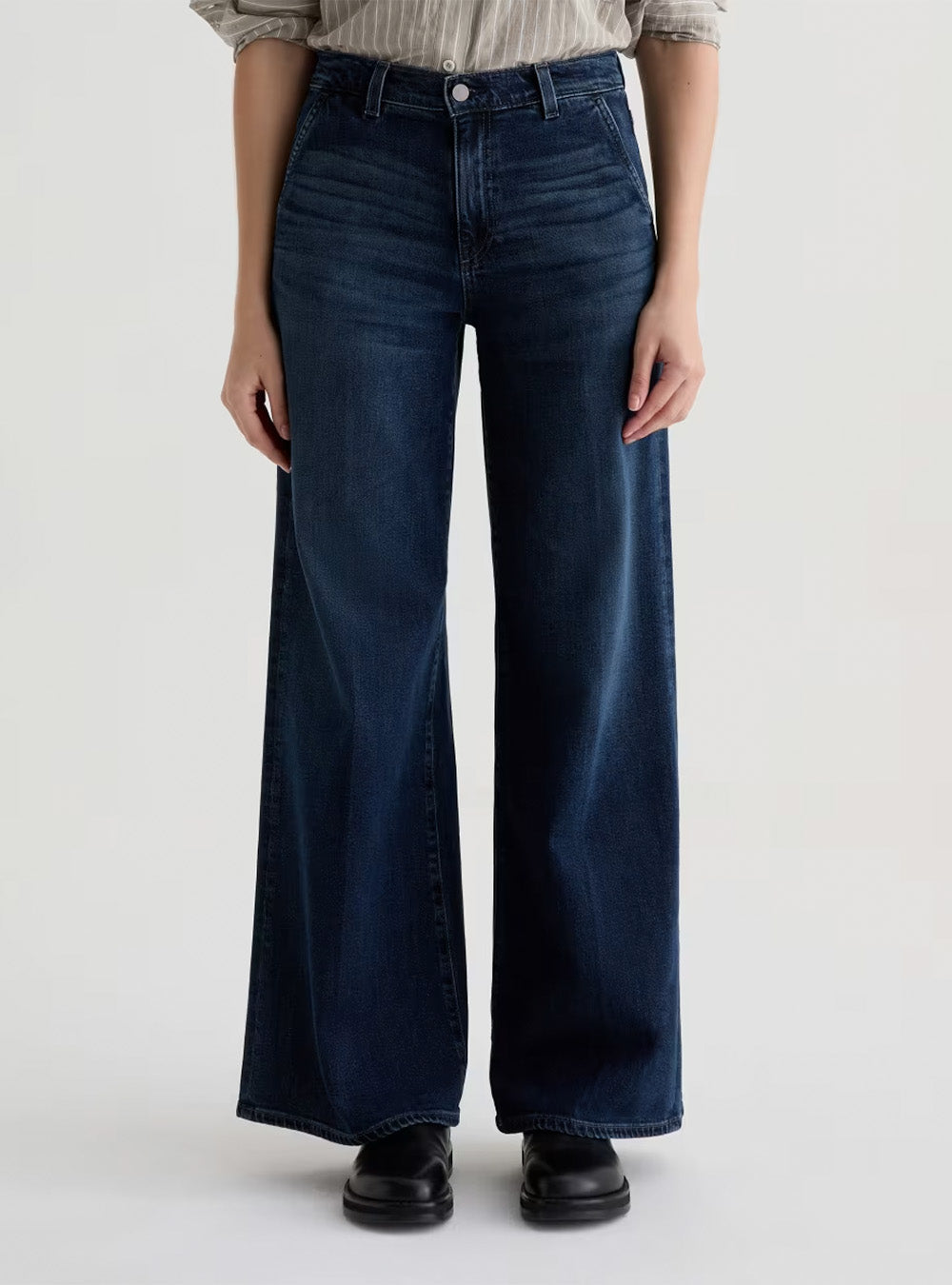 AG Stella Pressed Low Slung Palazzo