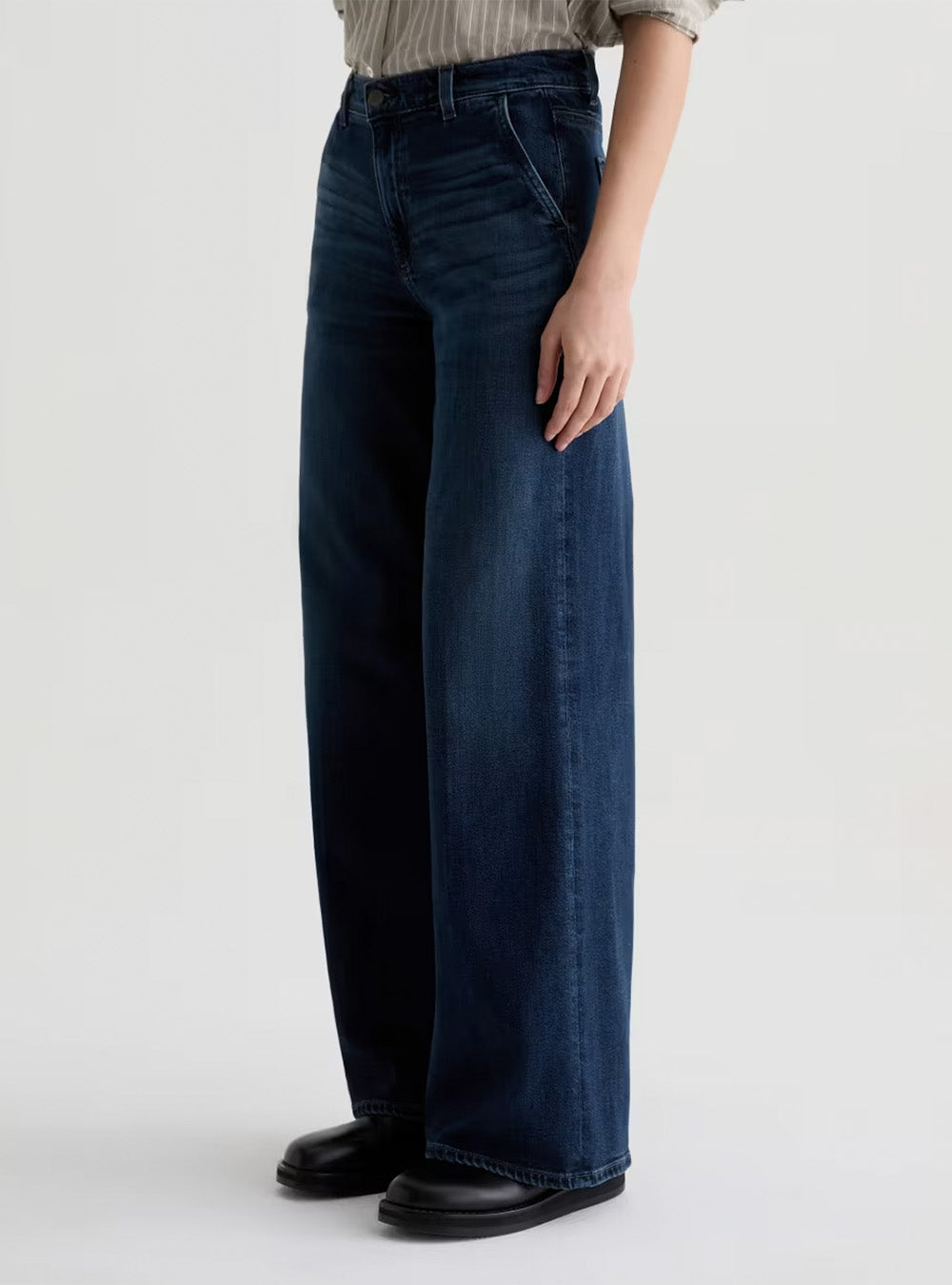 AG Stella Pressed Low Slung Palazzo