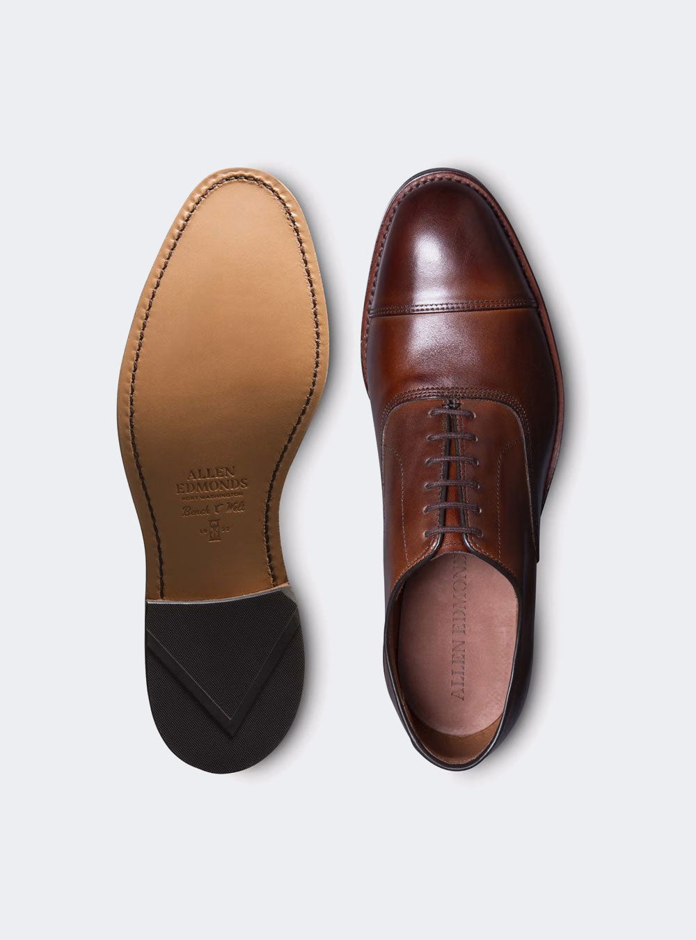 Allen Edmonds Park Avenue Cap-toe Oxford Dress Shoe - Chili