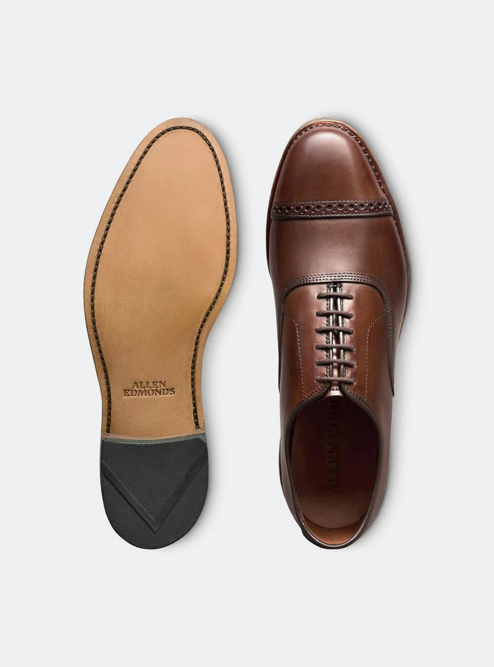 Allen Edmonds Fifth Avenue Cap-Toe Oxford Dress Shoe - Chili