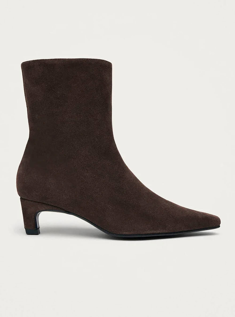Alohas Ambar Suede Brown Leather Ankle Boots