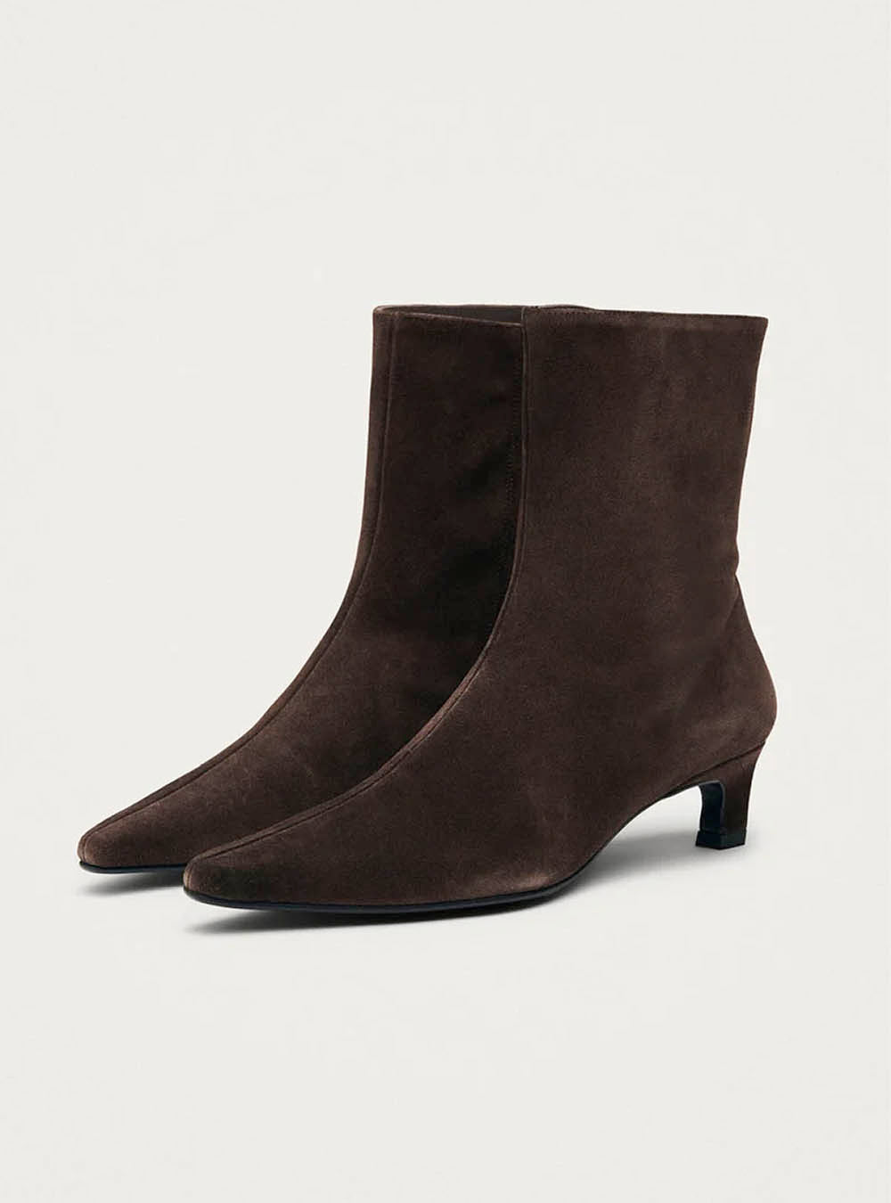 Alohas Ambar Suede Brown Leather Ankle Boots