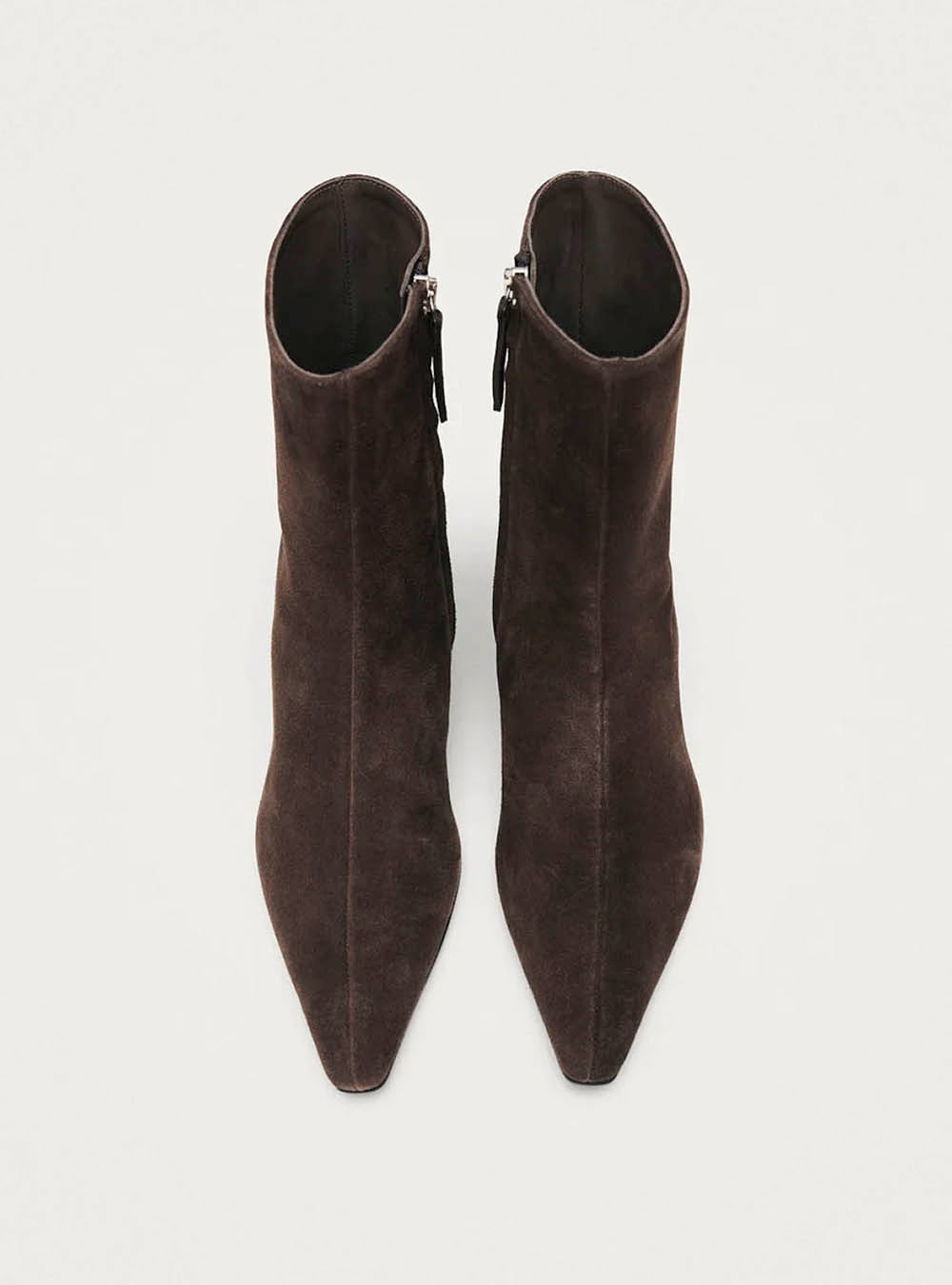 Alohas Ambar Suede Brown Leather Ankle Boots