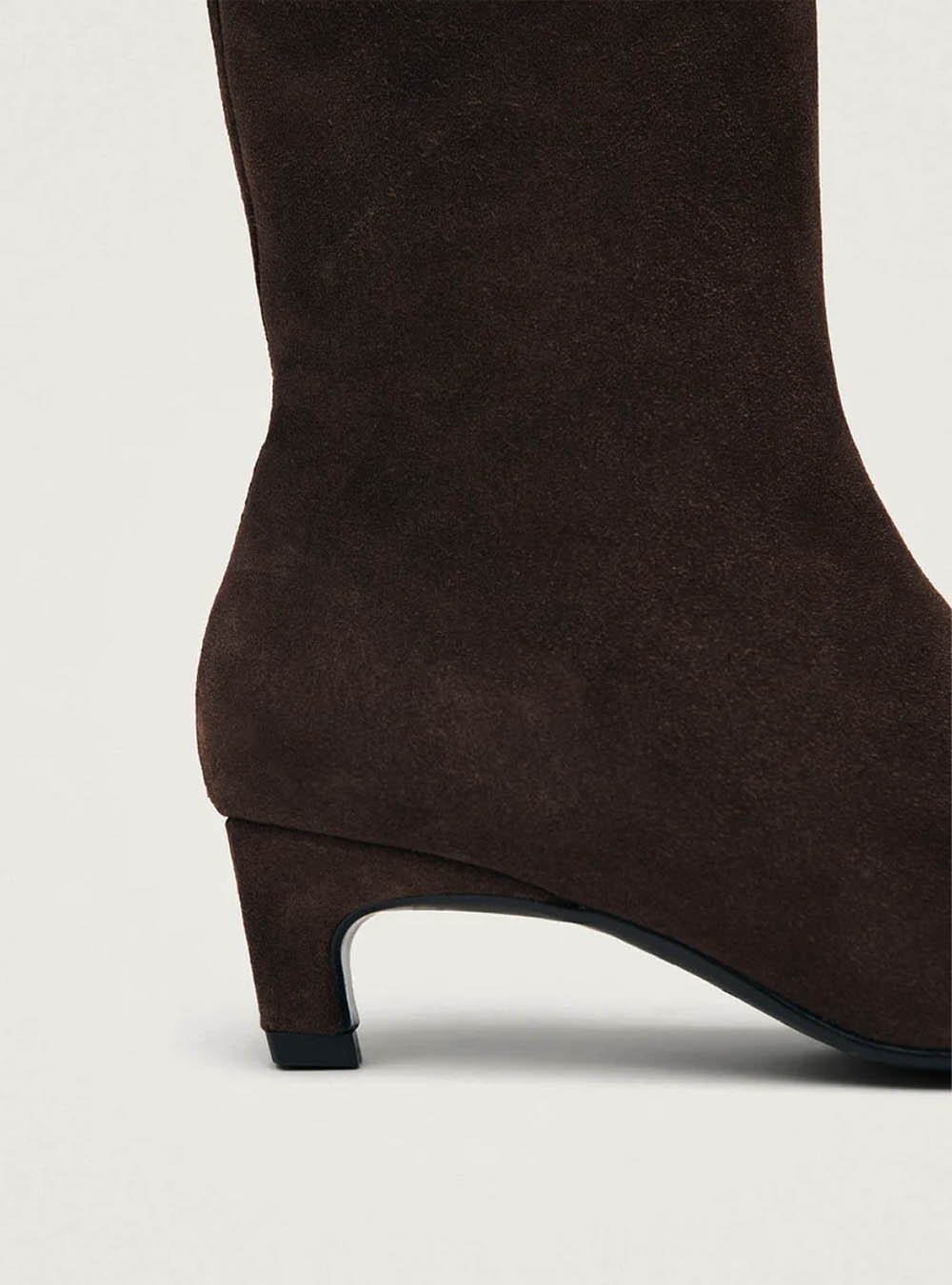 Alohas Ambar Suede Brown Leather Ankle Boots