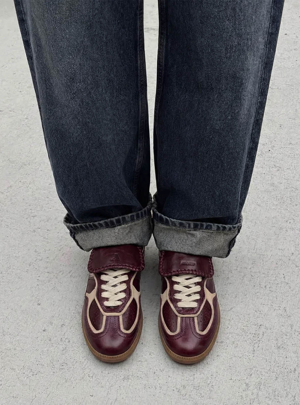 Alohas TB.490 Club Patent Deep Burgundy Leather Sneakers
