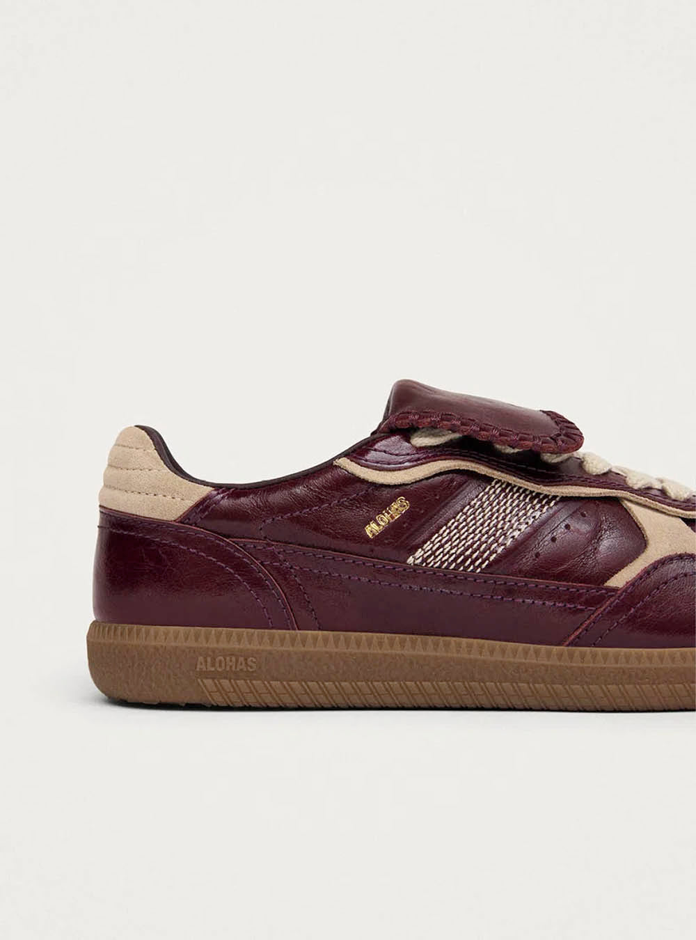 Alohas TB.490 Club Patent Deep Burgundy Leather Sneakers