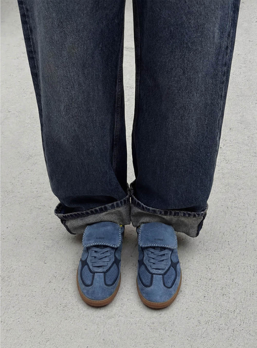 Alohas TB.490 Club Suede Blue Leather Sneakers