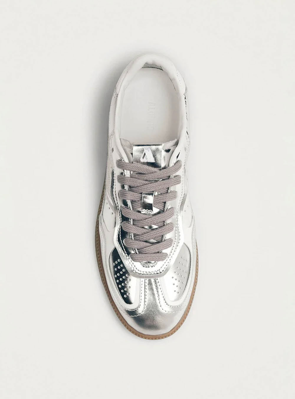 Alohas TB.490 Rife Shimmer Silver Cream Leather Sneak