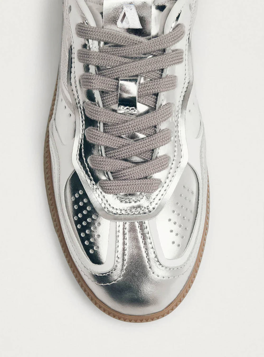 Alohas TB.490 Rife Shimmer Silver Cream Leather Sneak