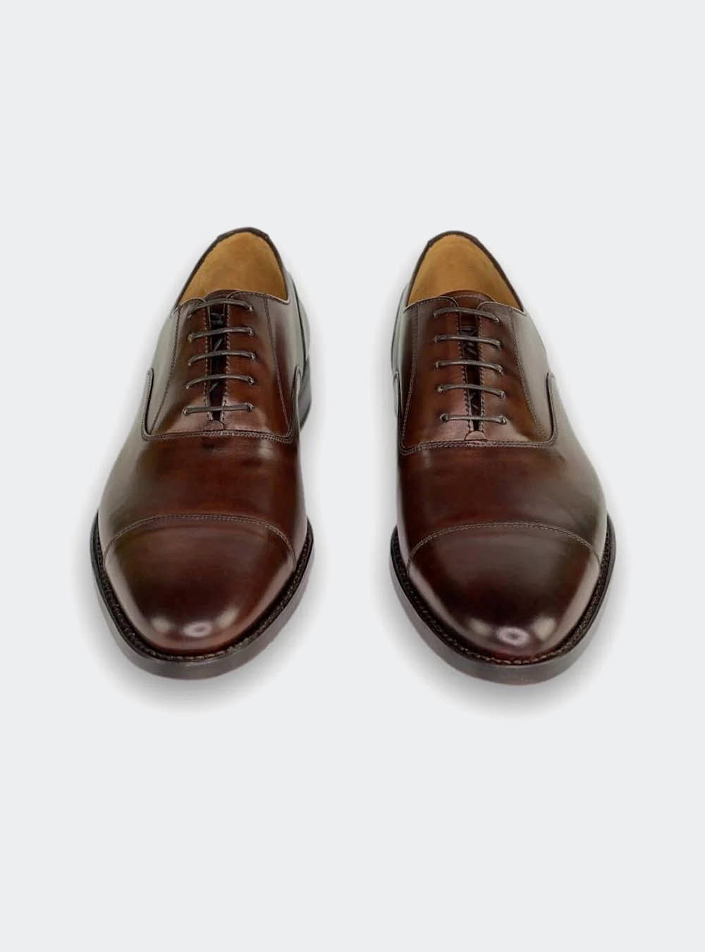 Armin Oehler Macon II Cap-Toe Oxford Dress Shoe - Tobacco Oak