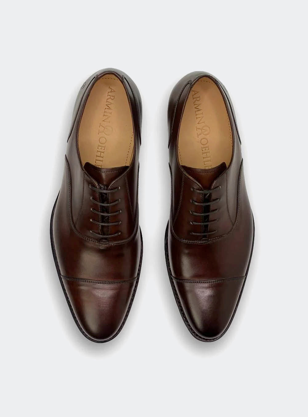 Armin Oehler Macon II Cap-Toe Oxford Dress Shoe - Tobacco Oak
