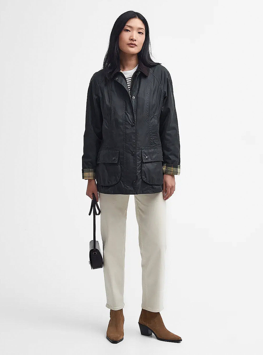 Barbour Beadnell Waxed Jacket - Sage