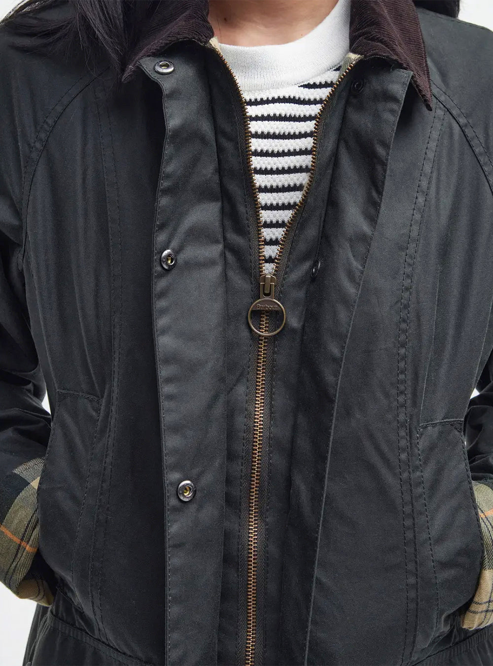 Barbour Beadnell Waxed Jacket - Sage