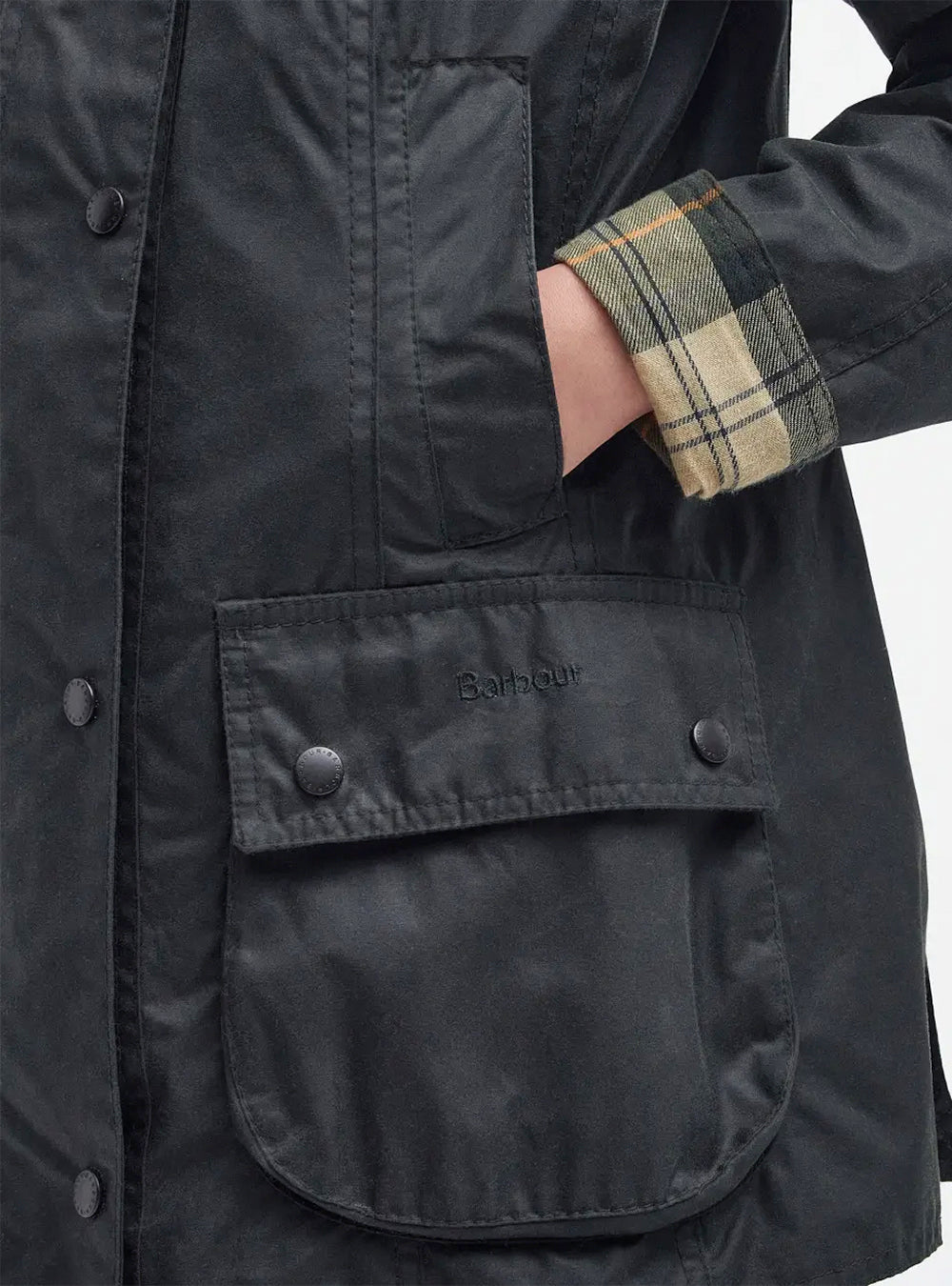 Barbour Beadnell Waxed Jacket - Sage