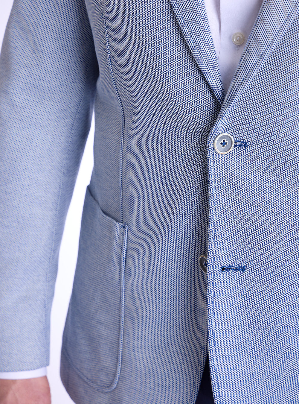 Blue Industry Blue Birds-Eye Sport Jacket