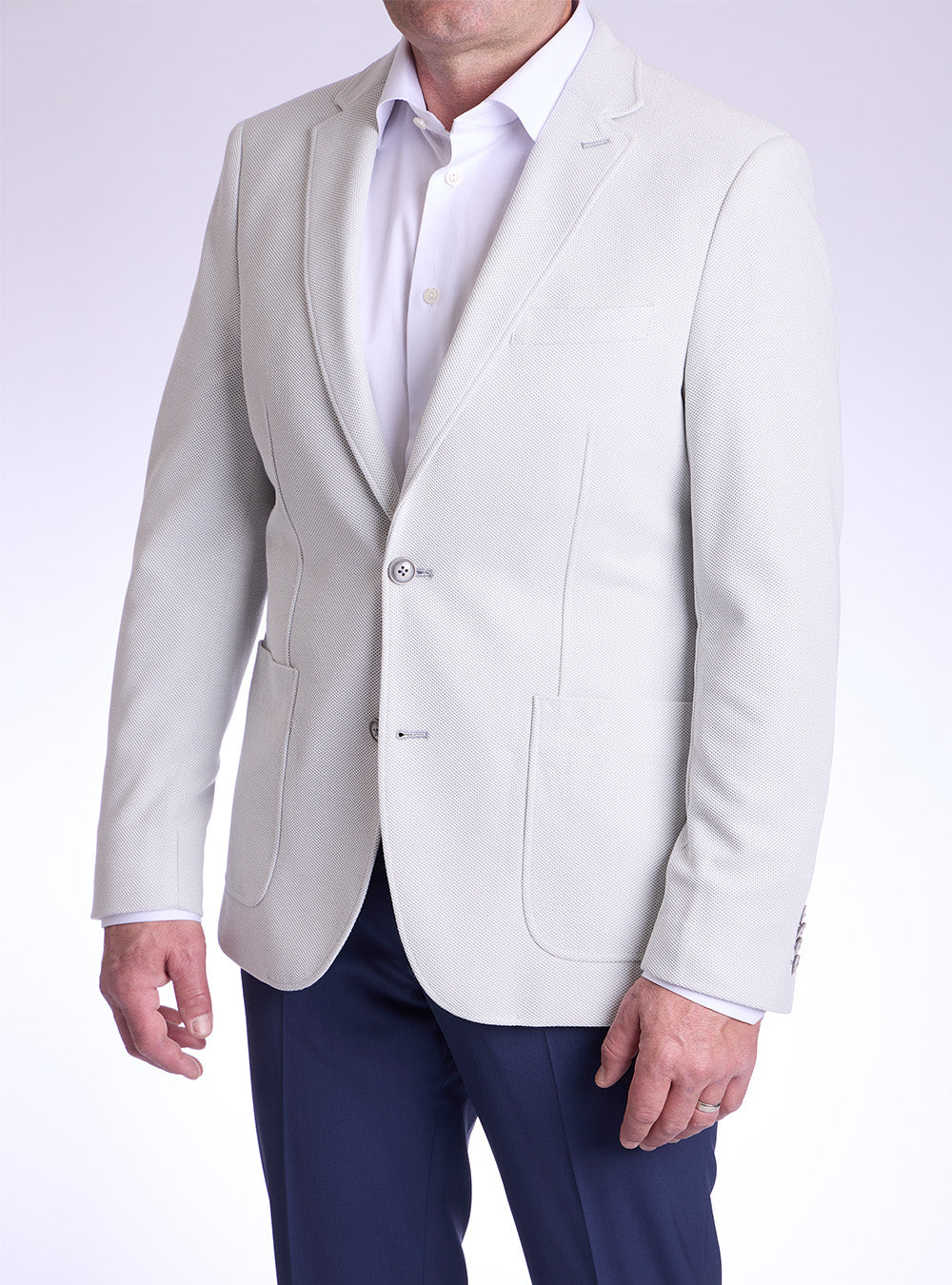 Blue Industry Silver Birds-Eye Sport Jacket