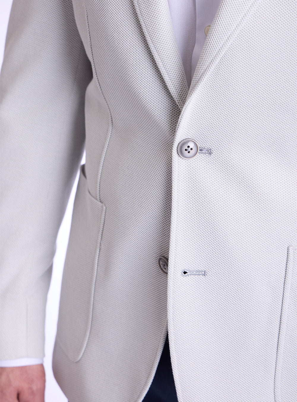 Blue Industry Silver Birds-Eye Sport Jacket