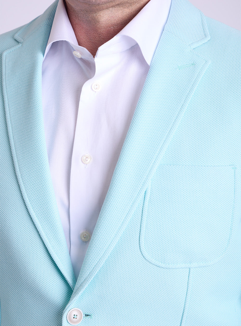 Blue Industry Aquamarine Birds-Eye Sports Jacket