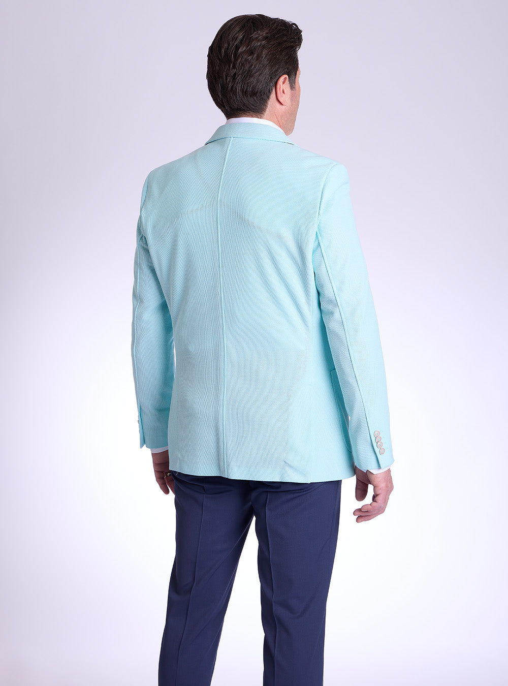 Blue Industry Aquamarine Birds-Eye Sports Jacket