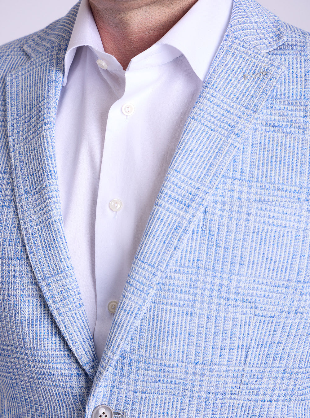 Blue Industry Blue Houndstooth Check Sports Jacket
