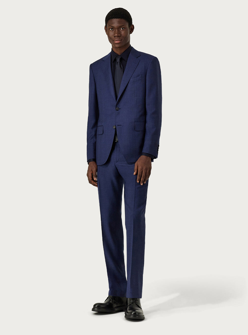Canali Blue Wool Suit