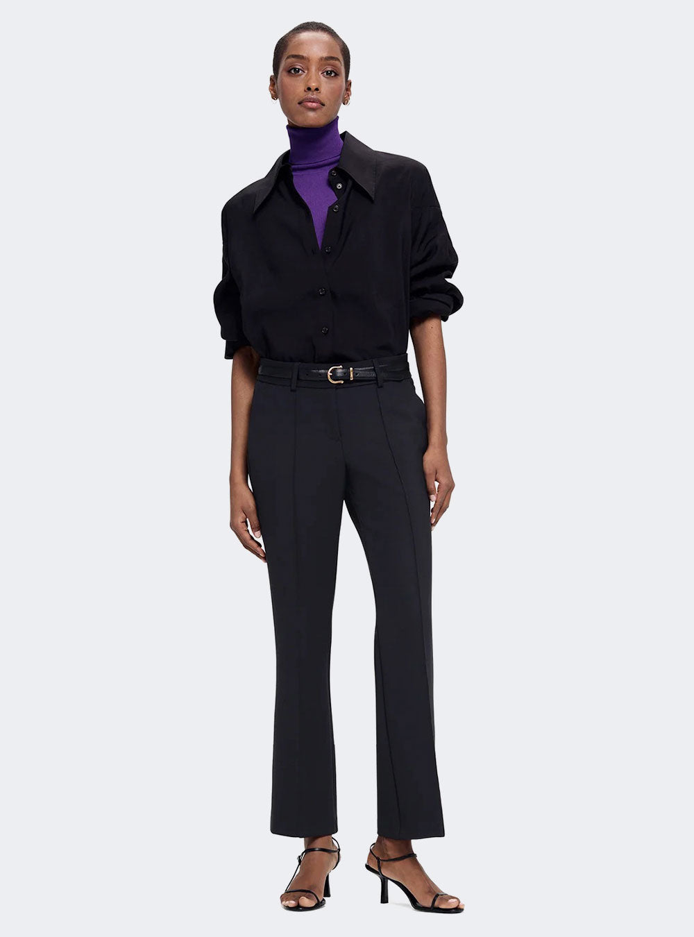Cambio Farah Hose Flare-Fit Cropped Pant