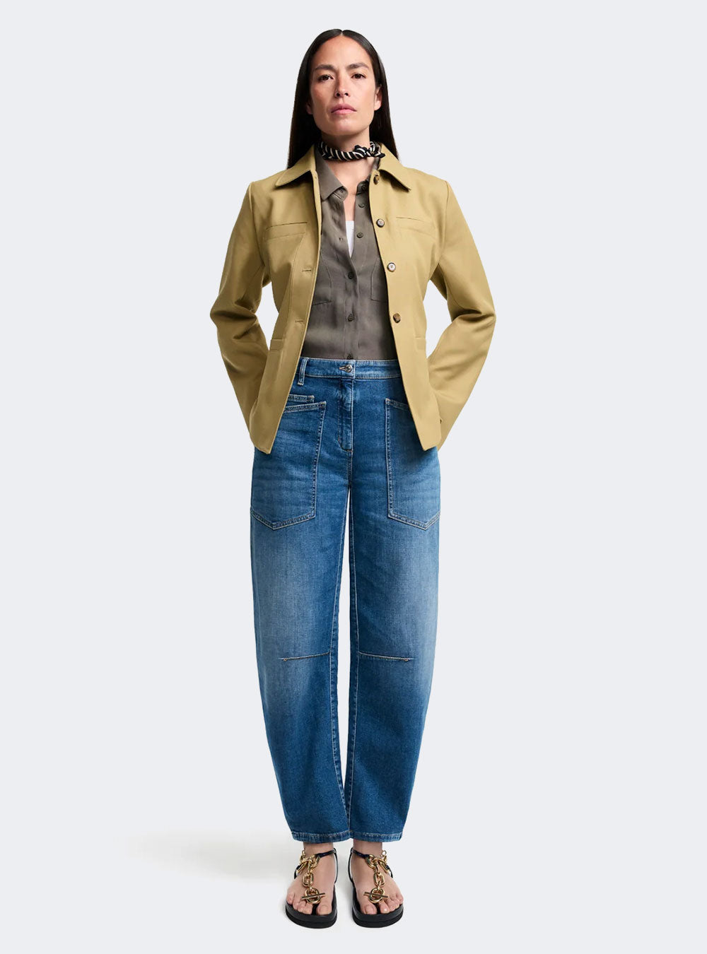 Cambio Ocean Jeans O-Shape Cropped