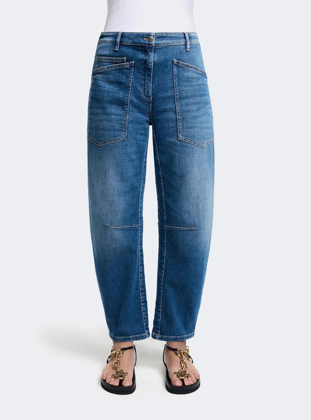 Cambio Ocean Jeans O-Shape Cropped