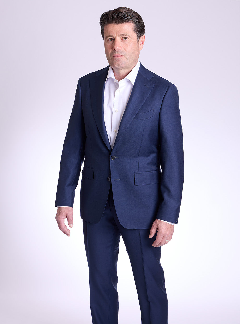 Canali Blue Twill Suit